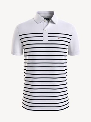 Regular Fit Stripe Polo | Tommy USA Hilfiger