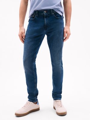 Denton Straight Fit Dark Blue Wash Jean | Tommy Hilfiger USA