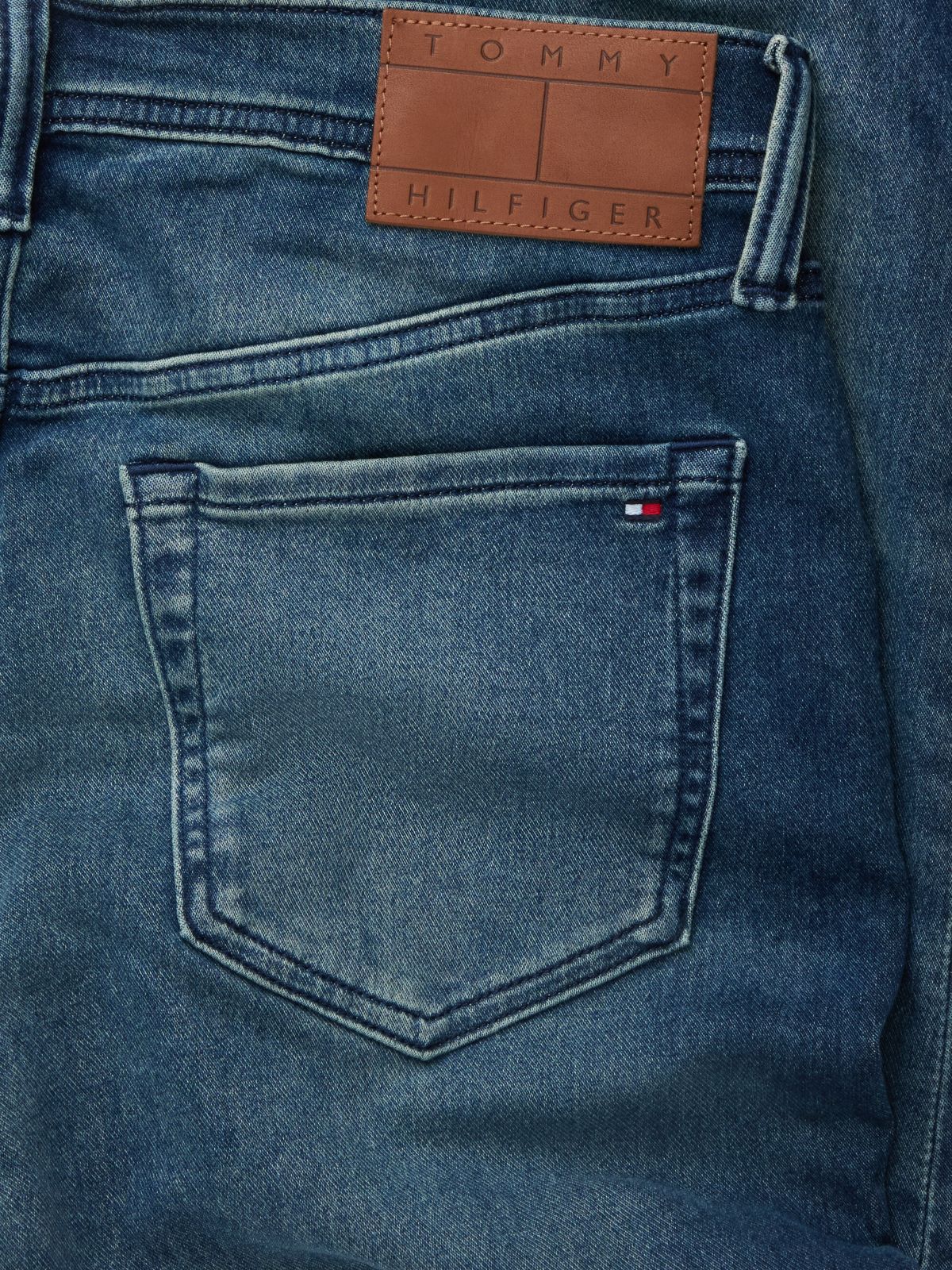Stretch Straight Jean — Mid Blue Wash Denim