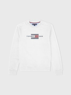 Tommy hilfiger crew 2025 neck logo flag