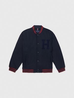 Tommy hilfiger outlet textured baseball jacket