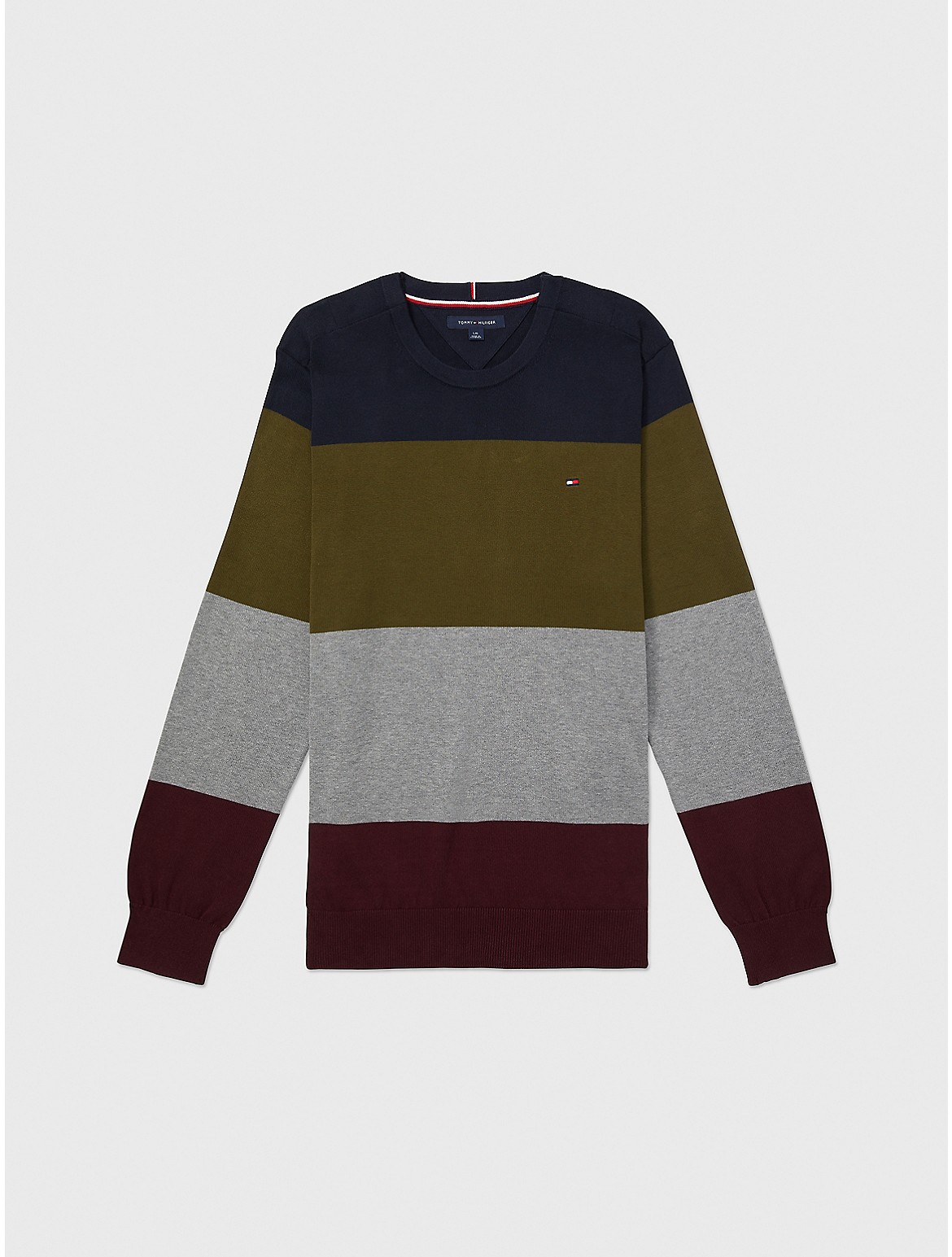 Tommy Hilfiger Men's Stripe Crewneck Sweater