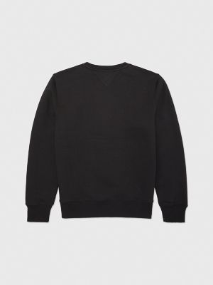 Tommy hilfiger hotsell logo sweatshirt black