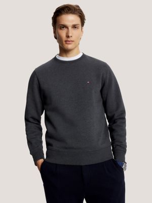 Solid Crewneck Sweatshirt, Grey Heather