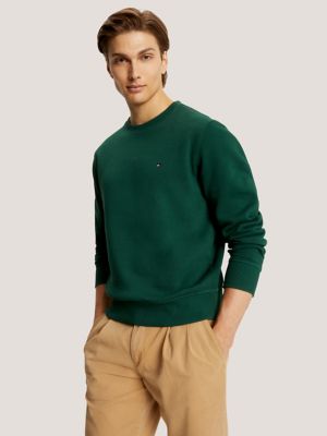 Solid Crewneck Sweatshirt, Hunter