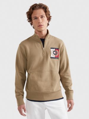 Flag Logo Quarter-Zip Sweatshirt