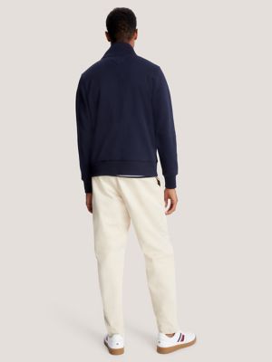 Solid Quarter-Zip Sweatshirt, Navy