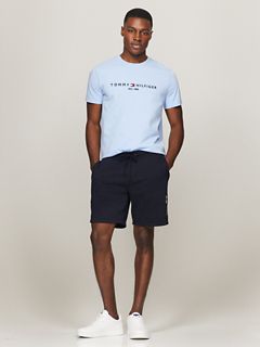 Embroidered Tommy Logo Sweatshort — Navy 2