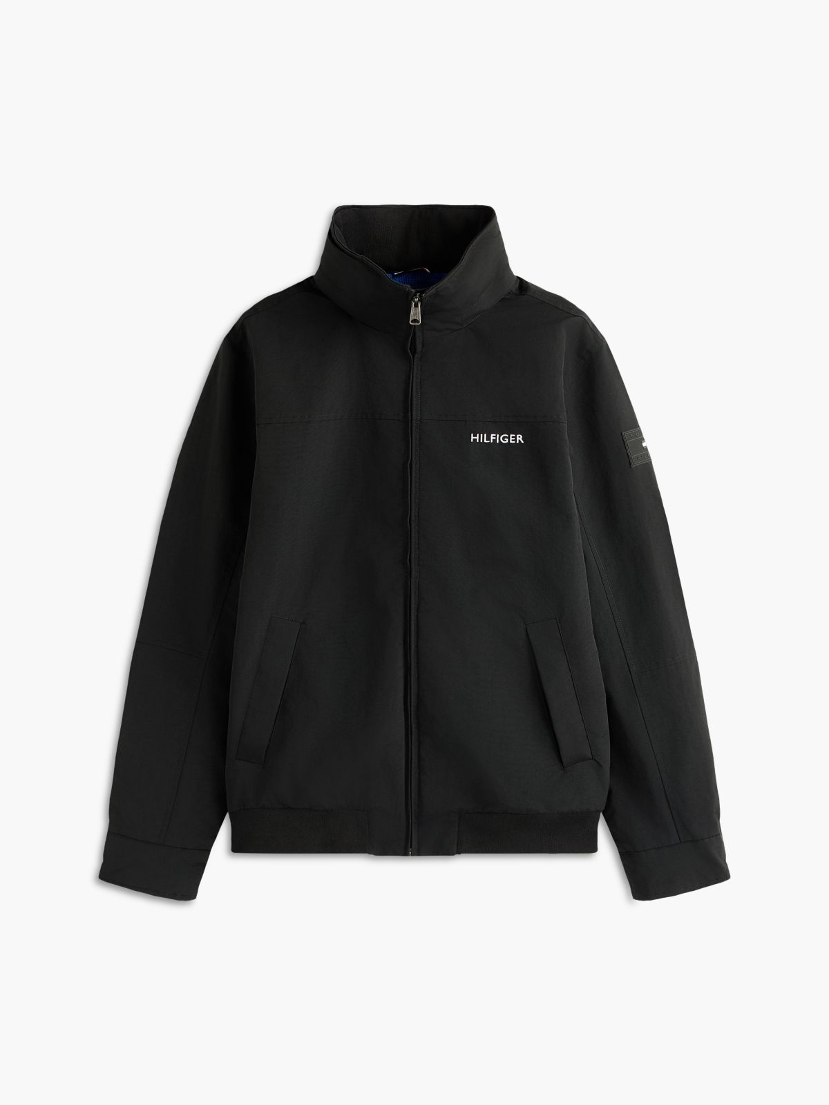 Water-Resistant Hooded Regatta Jacket — Black