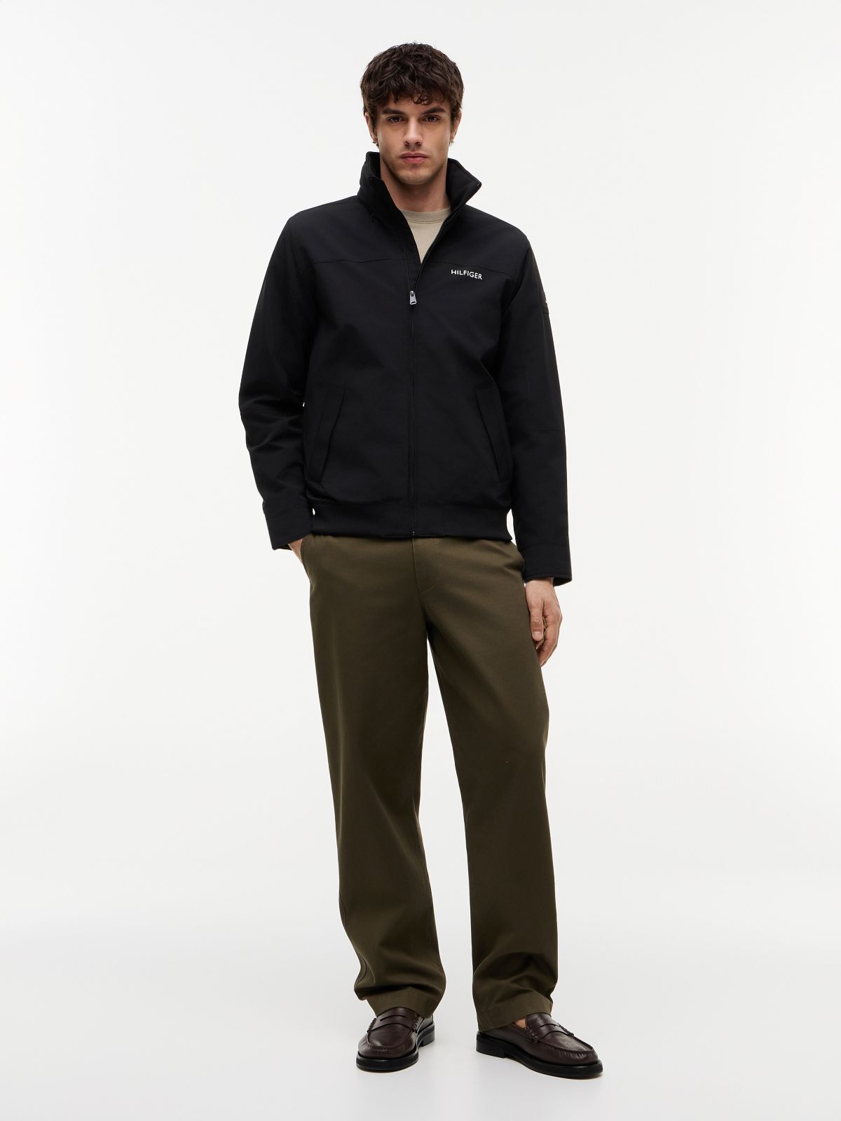Water-Resistant Hooded Regatta Jacket — Black