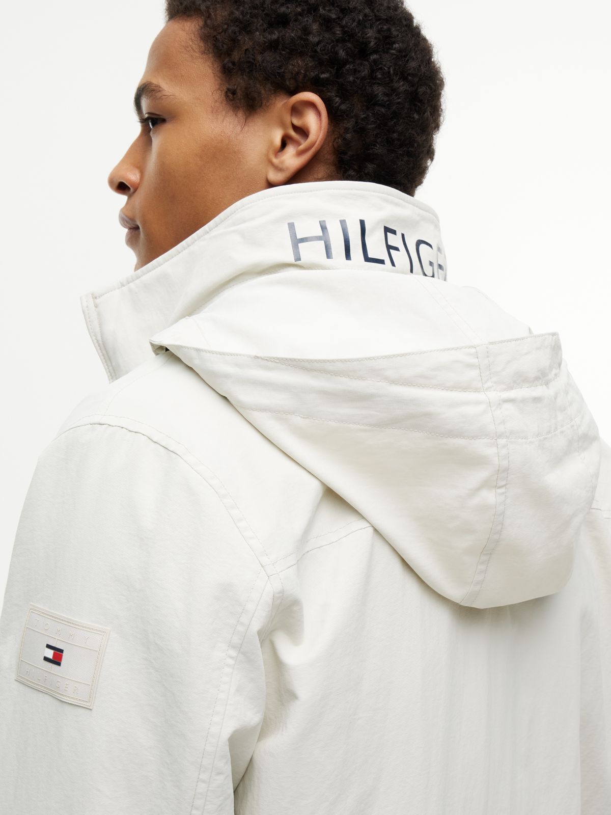 Water-Resistant Hooded Regatta Jacket — Silver Birch
