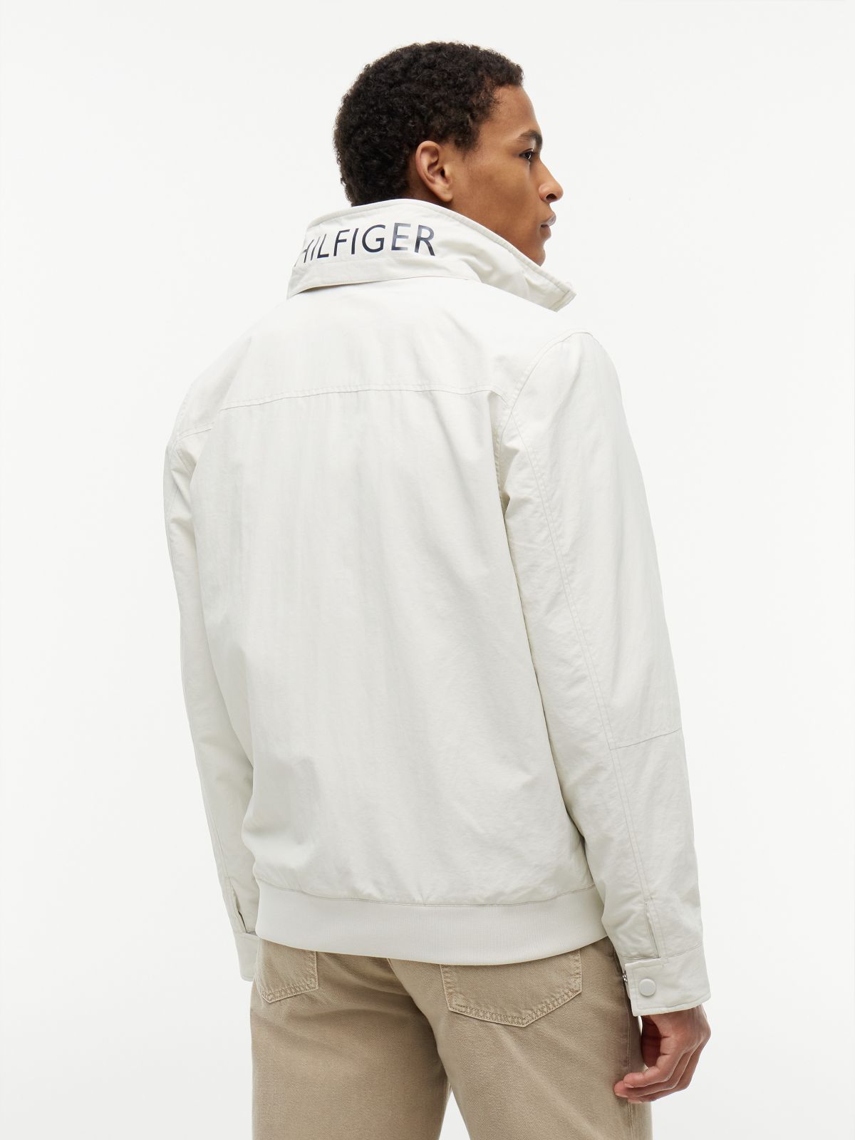 Water-Resistant Hooded Regatta Jacket — Silver Birch