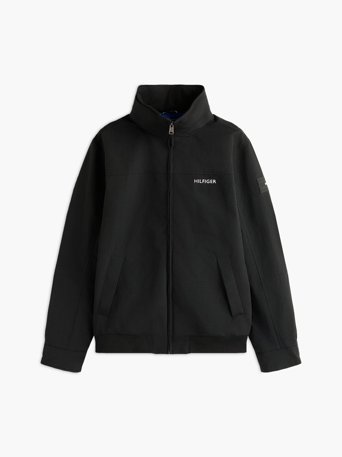Water-Resistant Hooded Regatta Jacket — Navy Blue