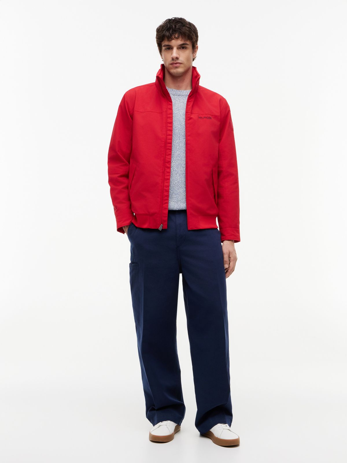 Water-Resistant Hooded Regatta Jacket — Primary Red