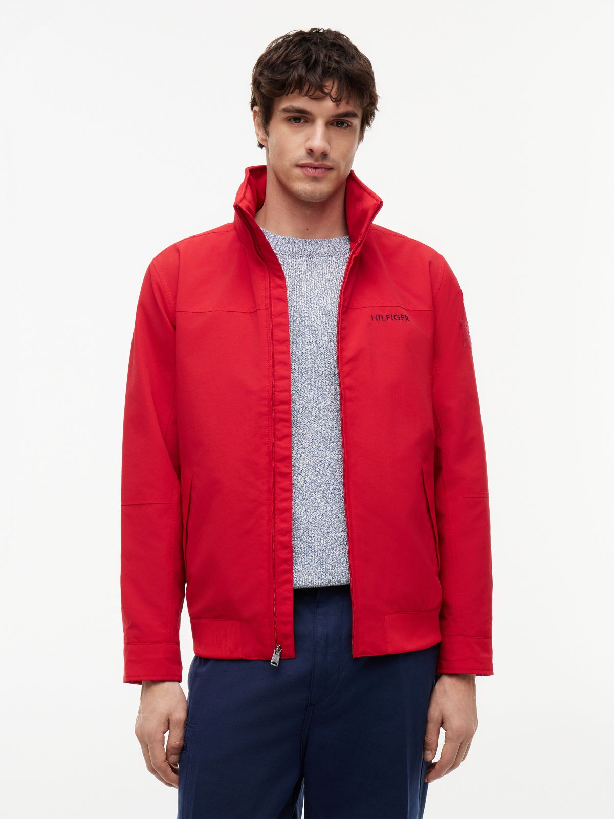 Water-Resistant Hooded Regatta Jacket — Primary Red