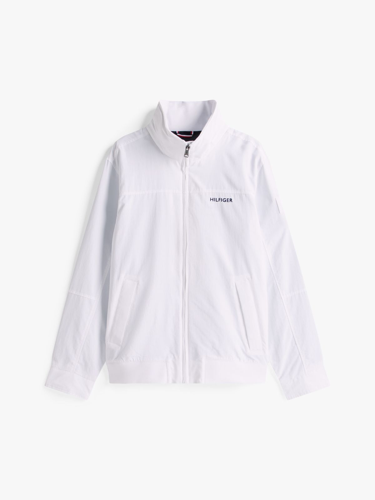 Water-Resistant Hooded Regatta Jacket — Optic White