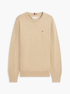 Solid Crewneck Sweater — Beige 5