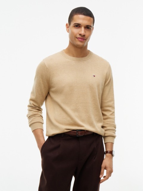 Мужские свитеры Tommy Hilfiger Solid Crewneck Sweater