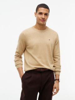 Solid Crewneck Sweater — Beige 1