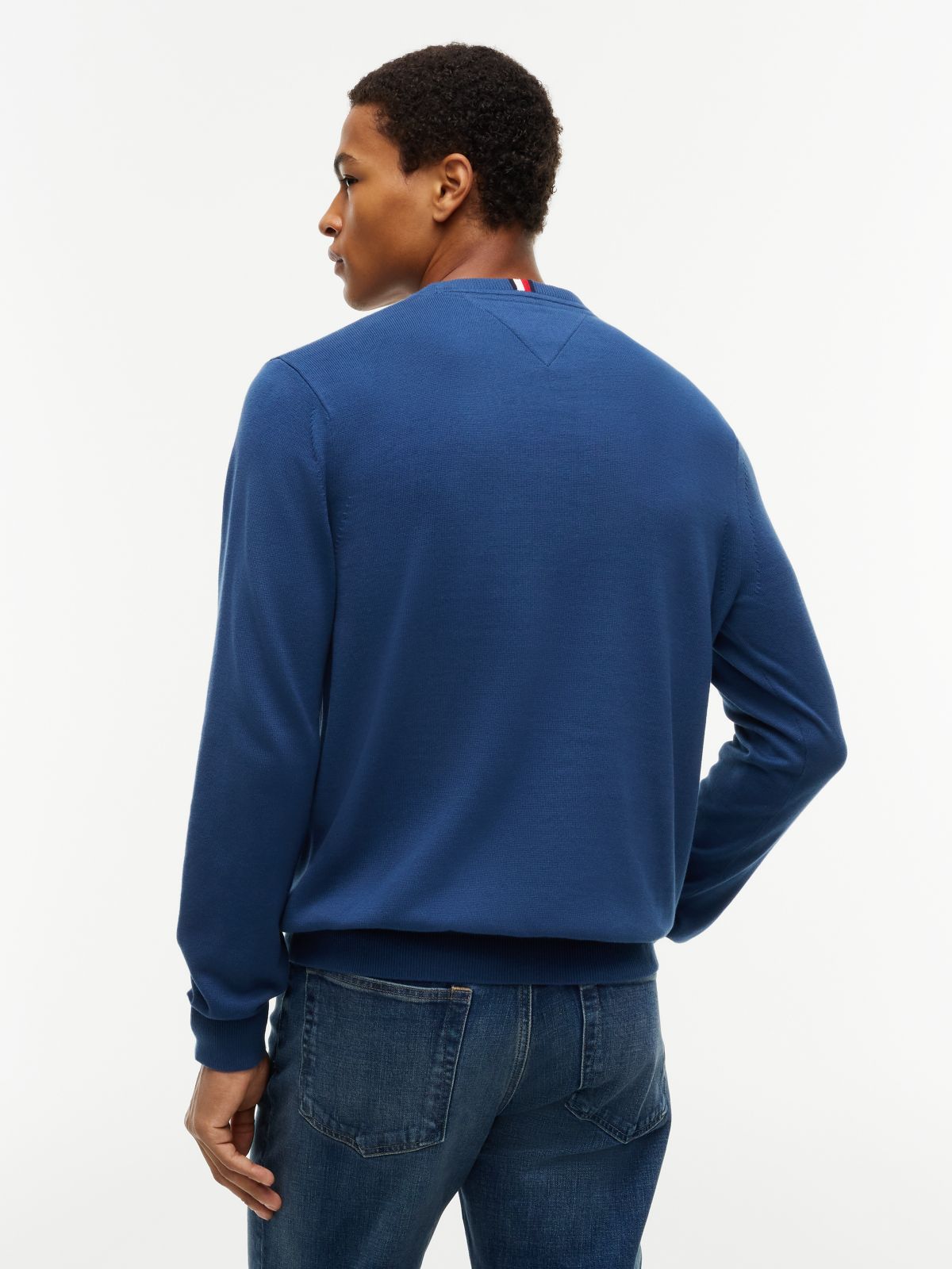 Classic Crewneck Sweater — Indigo Blue