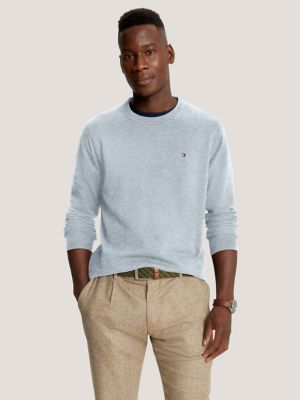 Grey tommy hilfiger crew neck on sale