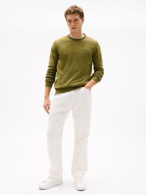 Classic Crewneck Sweater, Uniform Olive