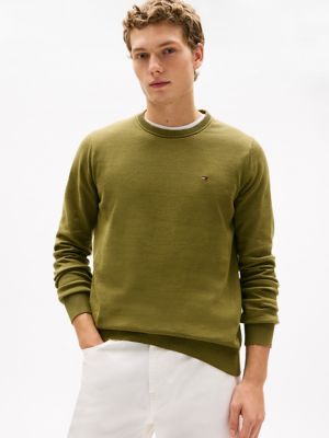 Classic Crewneck Sweater, Uniform Olive