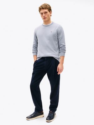 Classic Crewneck Sweater, Rich Grey