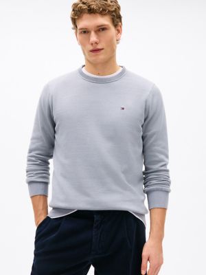 Classic Crewneck Sweater, Rich Grey