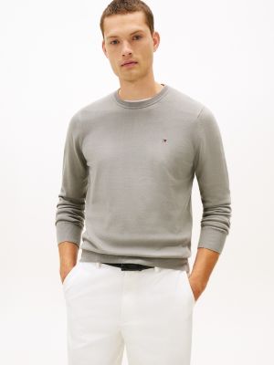 Classic Crewneck Sweater, Hydrogen Grey