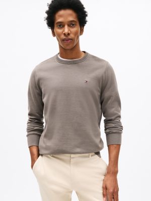 Classic Crewneck Sweater, Shady Stone