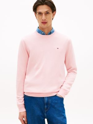 Classic Crewneck Sweater, Pink Shade
