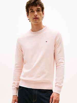 Classic Crewneck Sweater, Whimsy Pink