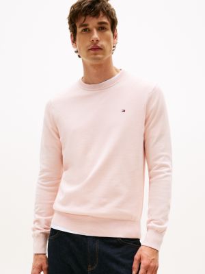 Classic Crewneck Sweater, Whimsy Pink