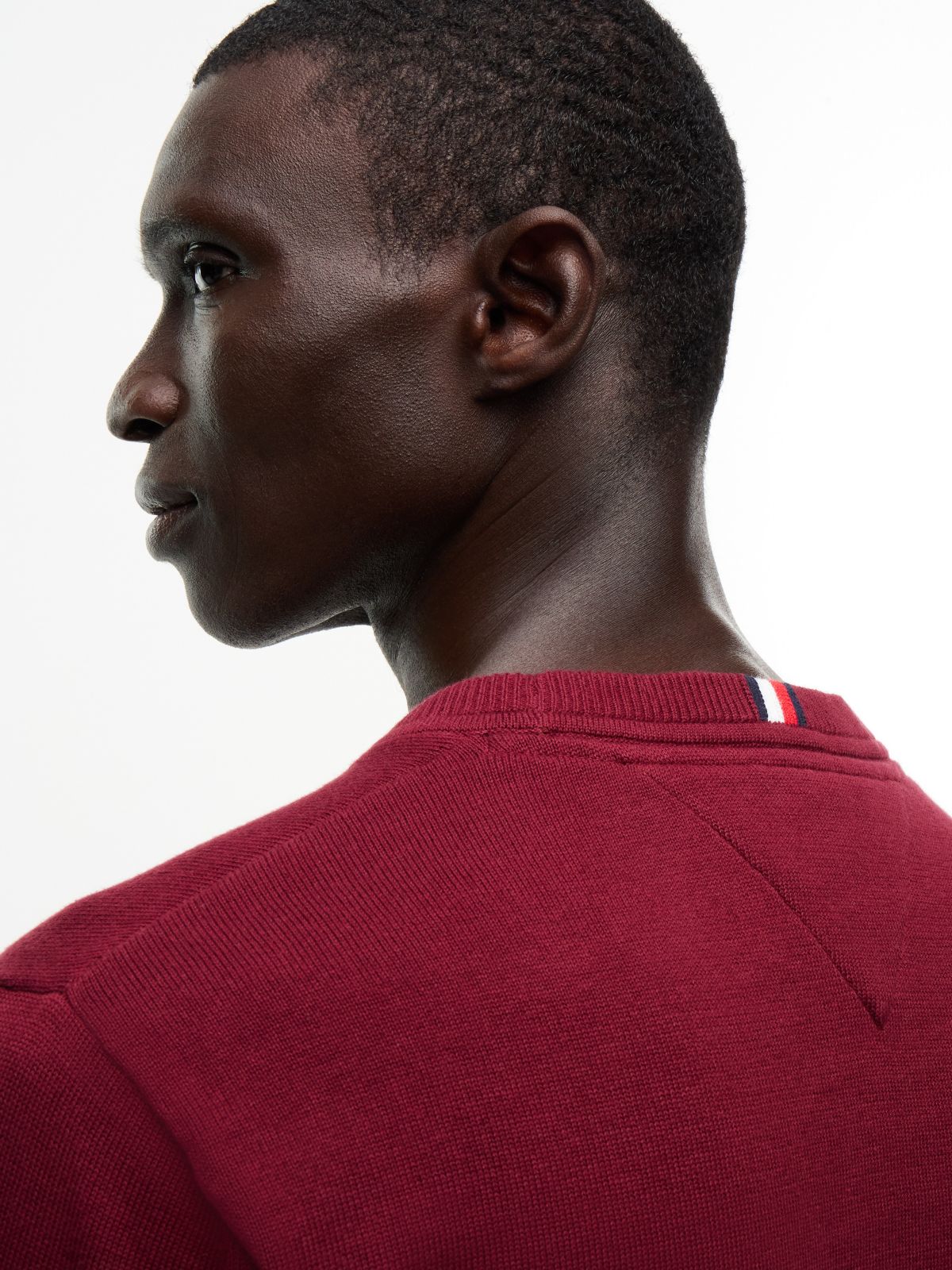 Classic Crewneck Sweater — Burgundy