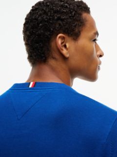 Essential V-Neck Sweater — Anchor Blue 3