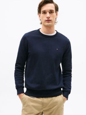 Tommy jeans store flag crew sweatshirt