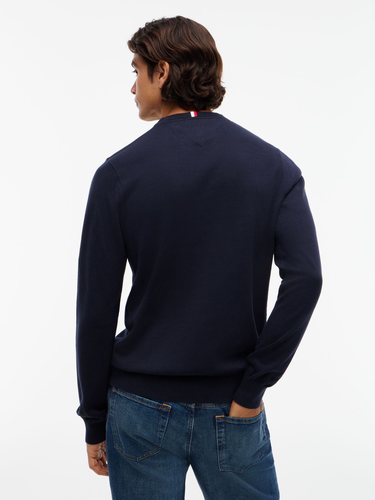 Classic Crewneck Sweater — Navy Blue