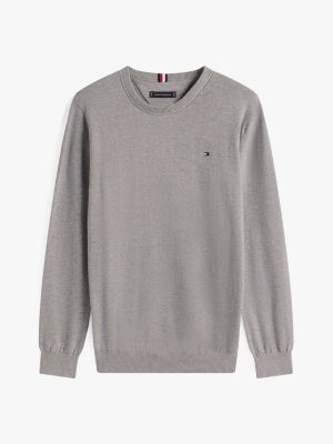トップス the e_C Double Collar Crewneck Grey Port & Co Core Fleece Crewneck Sweatshirt | Product | Port