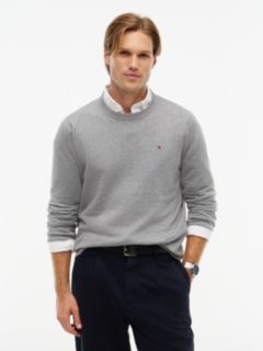 Classic Crewneck Sweater — Grey Heather 1