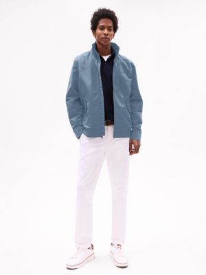 Water-Resistant Hooded Regatta Jacket, Blue Coal