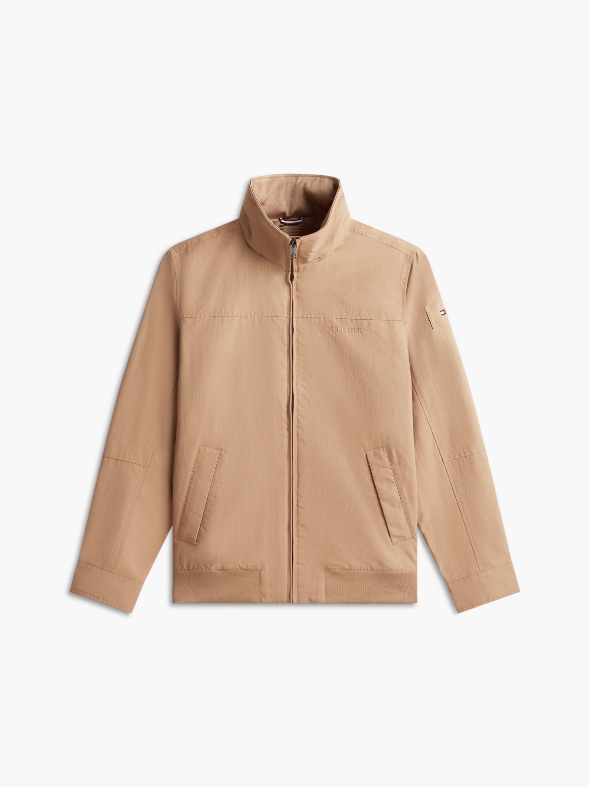 Water-Resistant Hooded Regatta Jacket — Iconic Camel