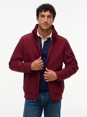 Water-Resistant Hooded Regatta Jacket, Deep Rouge