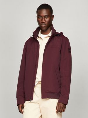 Maroon tommy hilfiger jacket best sale