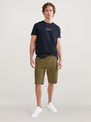Belted Cargo Short, Faded Military