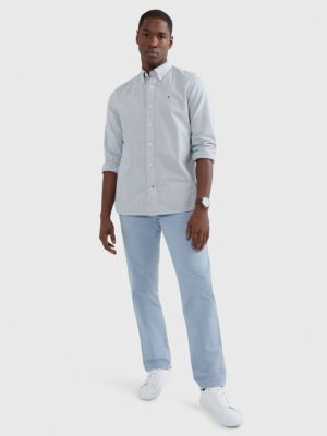 Tシャツ・カットソー Fedeli SS25 Blue oxford shirt (8UEF0131 85) Lightweight Oxford Shirts | Gap Factory