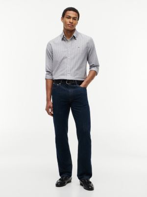 Мужские рубашки Tommy Hilfiger Regular Fit Stripe Stretch Oxford Shirt — фото 2