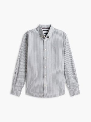 Regular Fit Stripe Stretch Oxford Shirt | Tommy Hilfiger