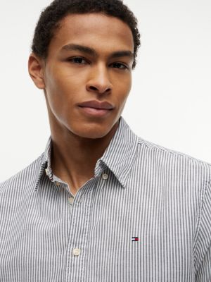 Regular Fit Stripe Stretch Oxford Shirt | Tommy Hilfiger