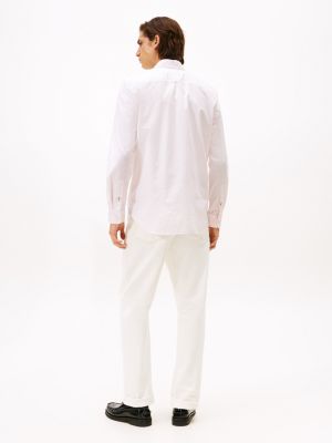 Regular Fit Stripe Stretch Oxford Shirt | Tommy Hilfiger